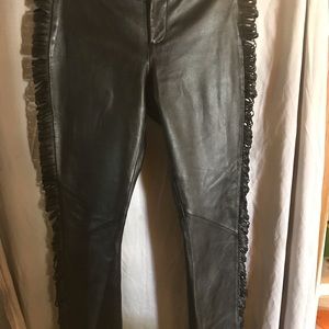 Leather Pants with Slits!